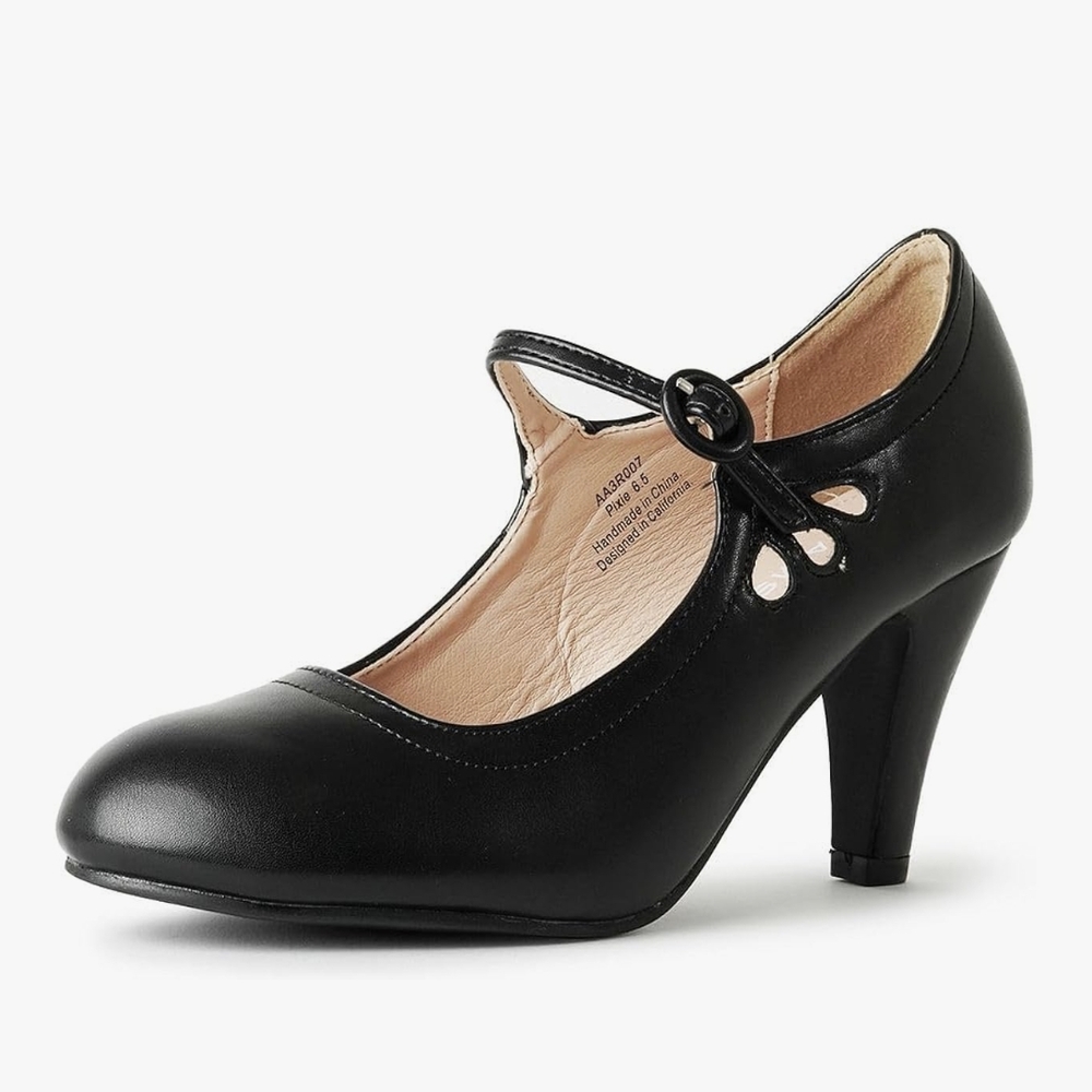 Classic Black Mary Jane Heels